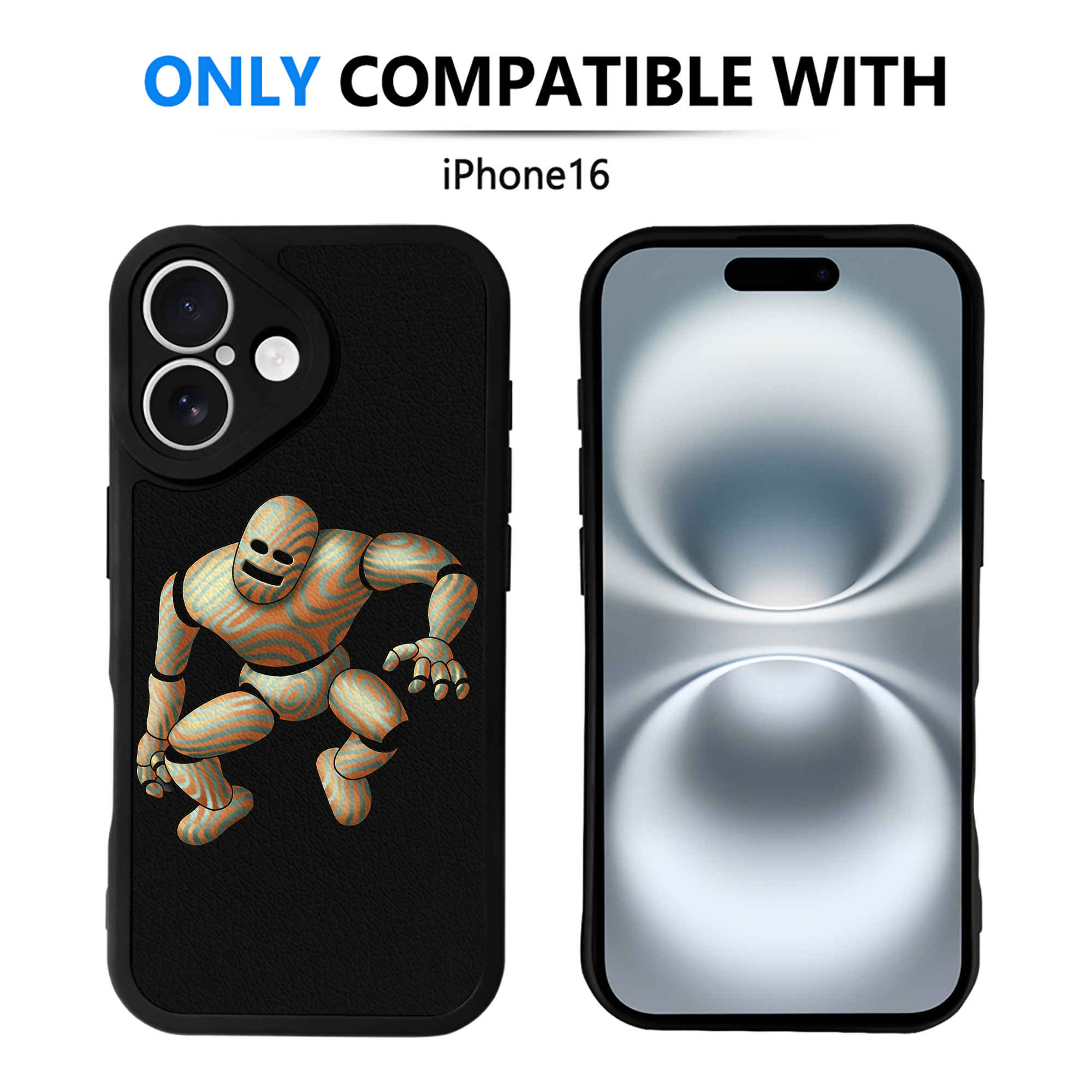 （画像用） ドラゴンクエスト Doragon Kuesuto Dragon Quest 【iPhone 16シリーズ対応】シリコンスマホケース（レザー調） 材質：シリコン